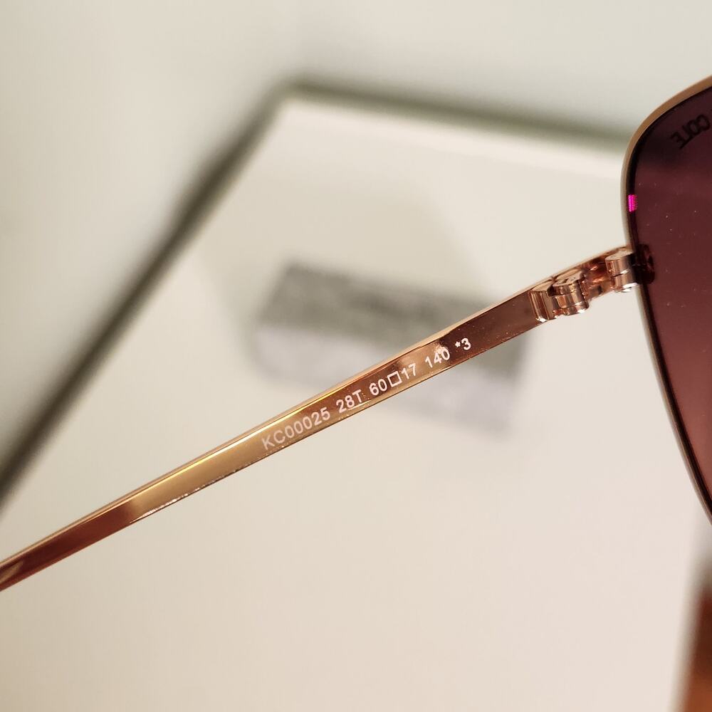 KENNETH COLE New York Sunglasses 28T, Shiny Rose Gold - Picture 7 of 10